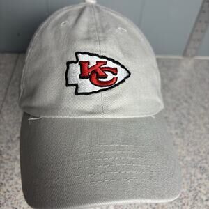 Vintage 90’s Kansas City Chiefs Hat Cap NFL Football Adjustable Cream Mahomes